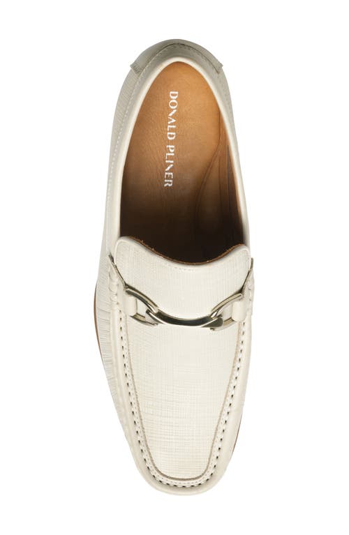 Donald Pliner Dannie Bit Loafer In Off White