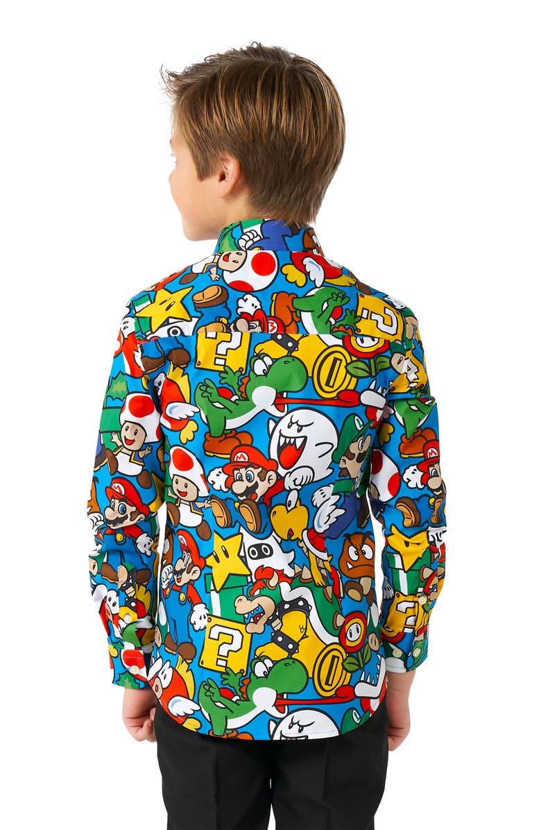 OppoSuits Kids' Super Mario Dress Shirt Nordstrom