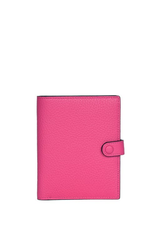 Shop Hyer Goods Upcycled Leather Passport Wallet In Fuschia