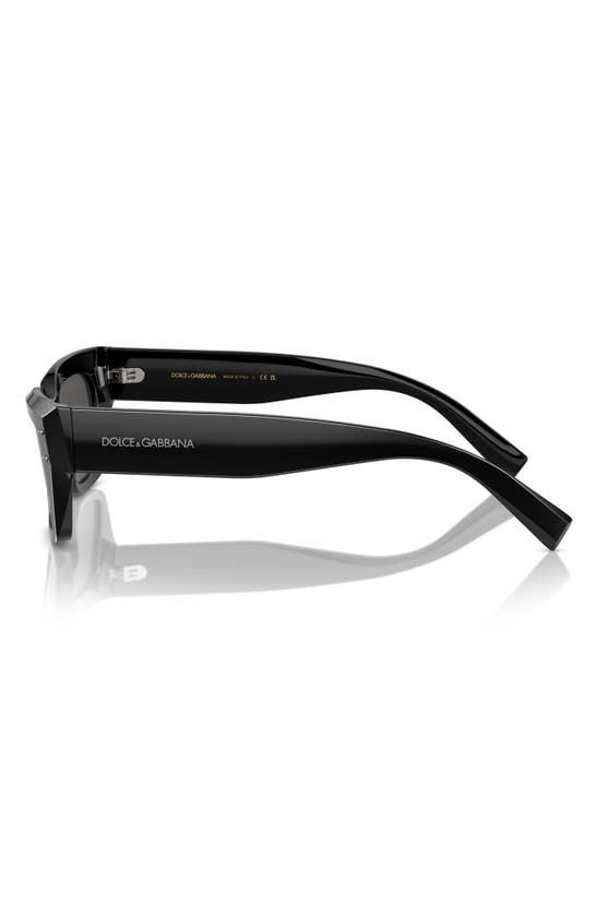 Shop Dolce & Gabbana Dolce&gabbana 52mm Cat Eye Sunglasses In Black