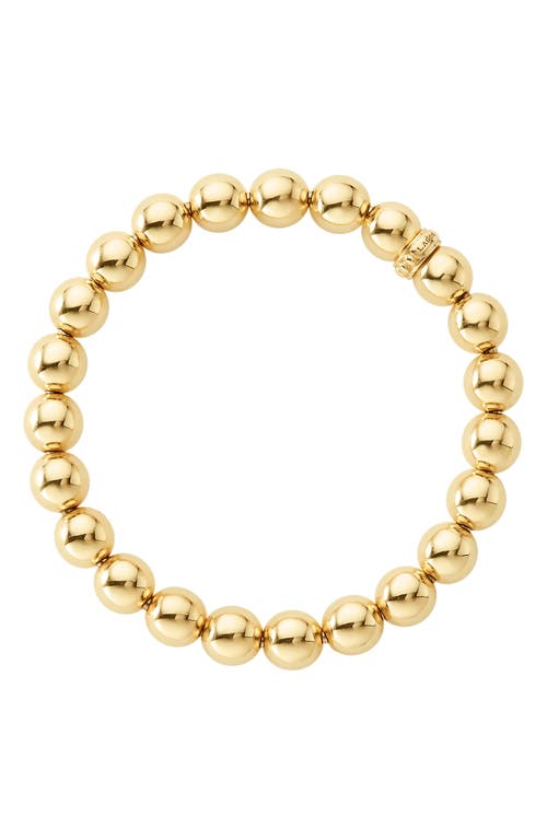 Lagos Signature Caviar Beaded Stretch Bracelet In Gold
