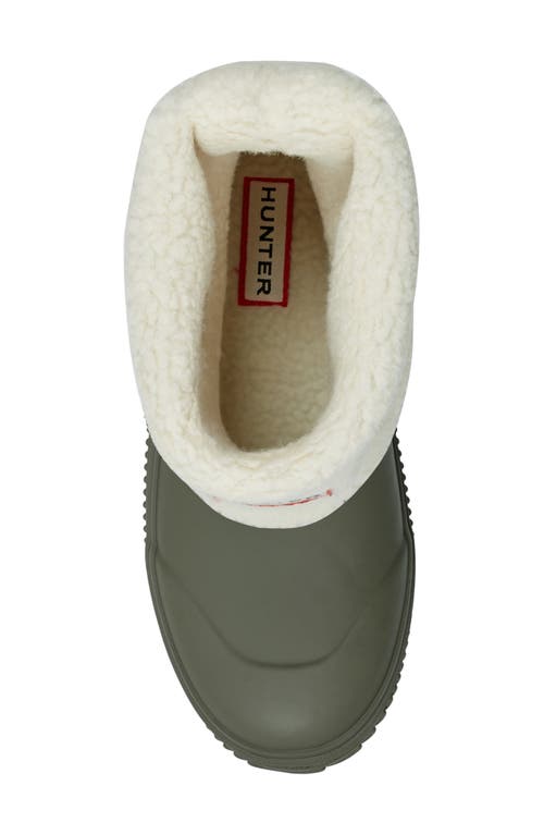 Shop Hunter Thunor Indoor/outdoor Insulated Roll Top Waterproof Snow Boot In Galloway Green