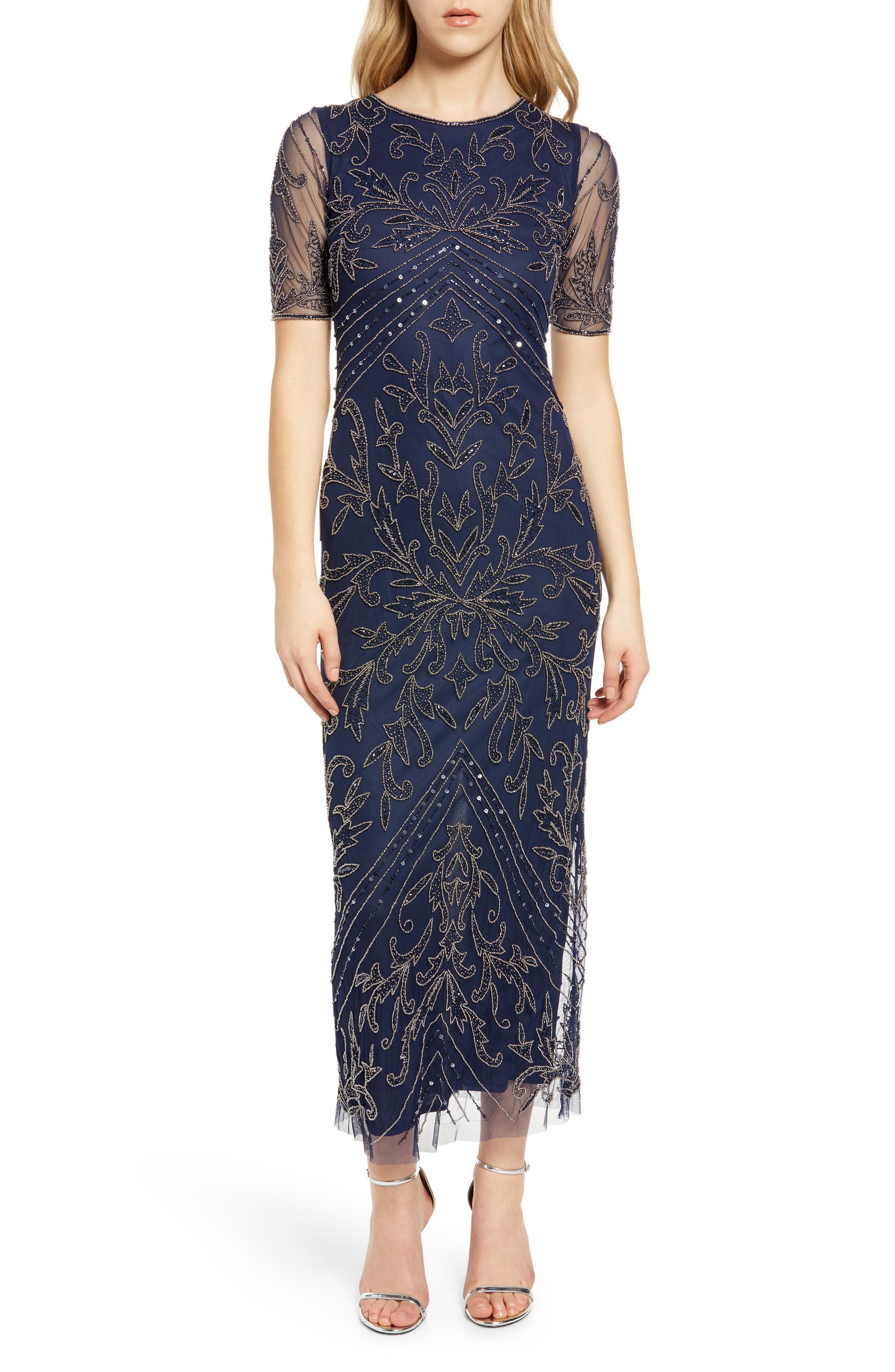 Pisarro Nights Beaded Sleeveless Gown 