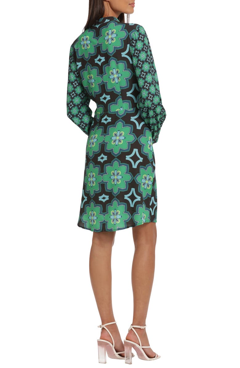 Donna Morgan For Maggy Print Long Sleeve Minidress Nordstromrack