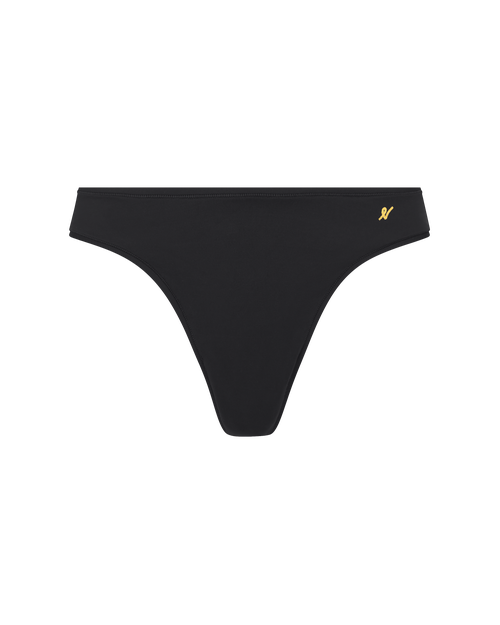 Shop Nudea The Stretch Dipped Thong In Black