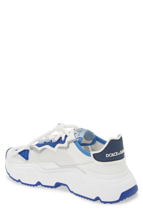 Dolce & Gabbana Daymaster Dg Logo Runner Sneakers In 80001 Bianco