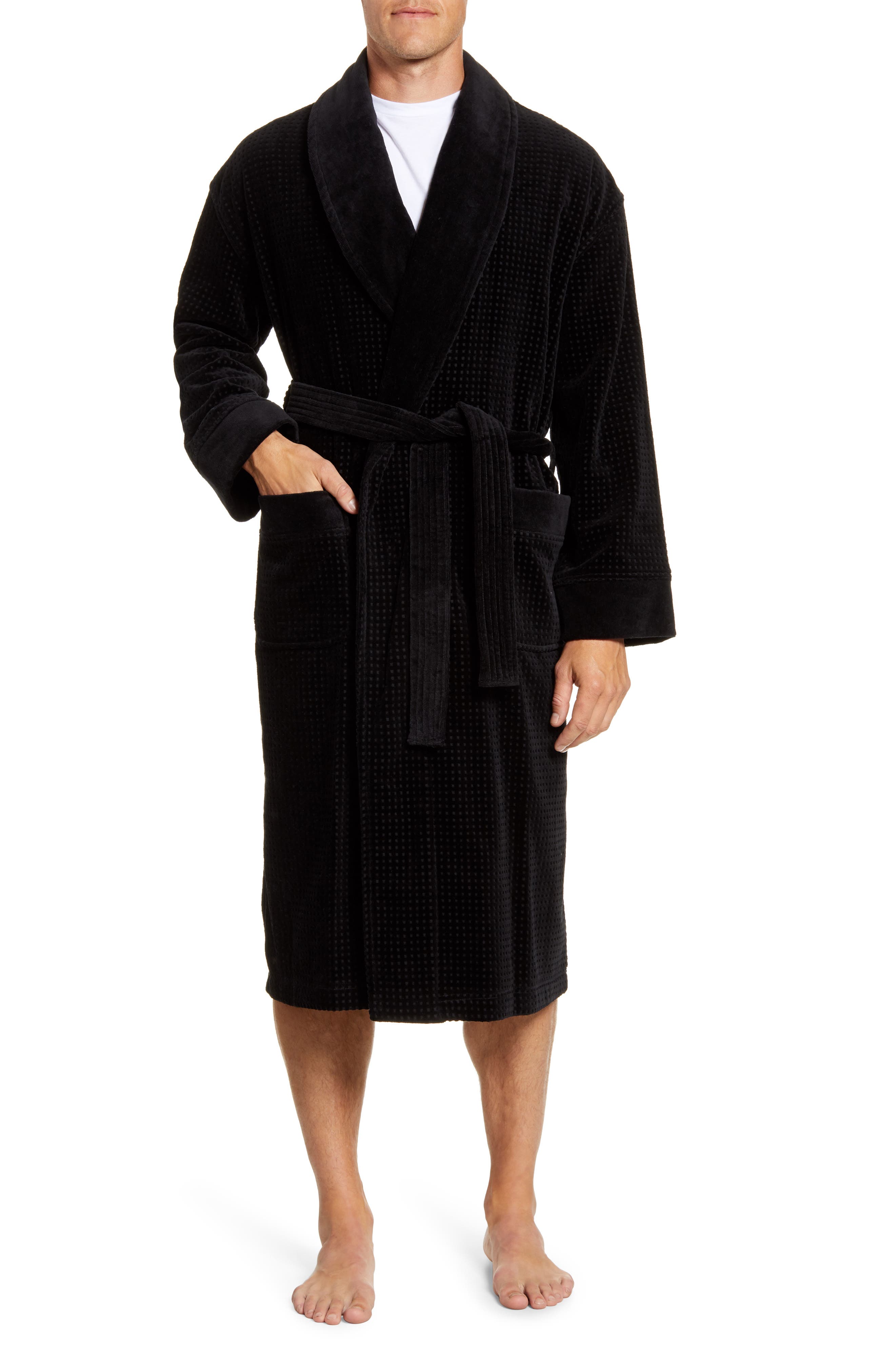 Majestic International Ashton Waffle Terry Robe Nordstrom