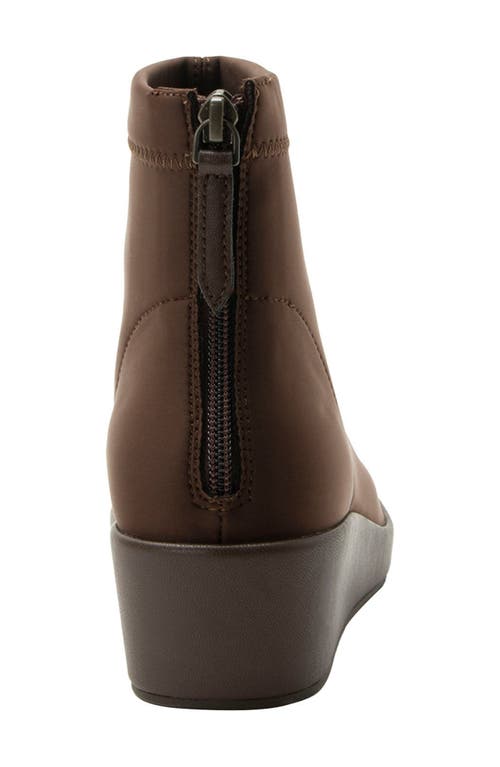 Alegria By Pg Lite Harmoni Platform Wedge Bootie In Chocolate