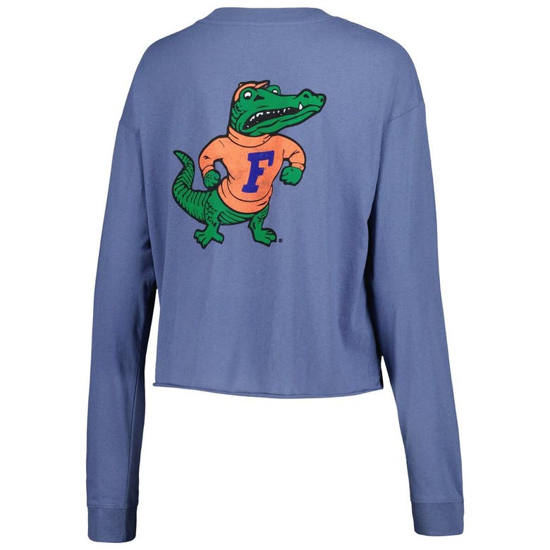 Shop League Collegiate Wear Royal Florida Gators Clothesline Midi Long Sleeve Cropped T-shirt