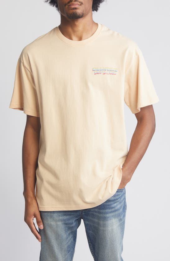 Shop Billionaire Boys Club Body Soul Cotton Graphic T-shirt In Ivory Cream