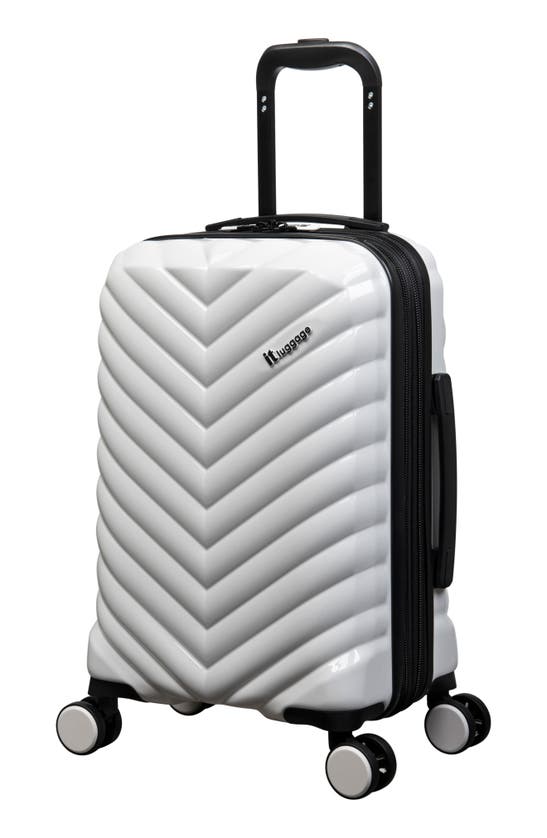 It Luggage Archer 21" Hardshell Spinner Suitcase In White