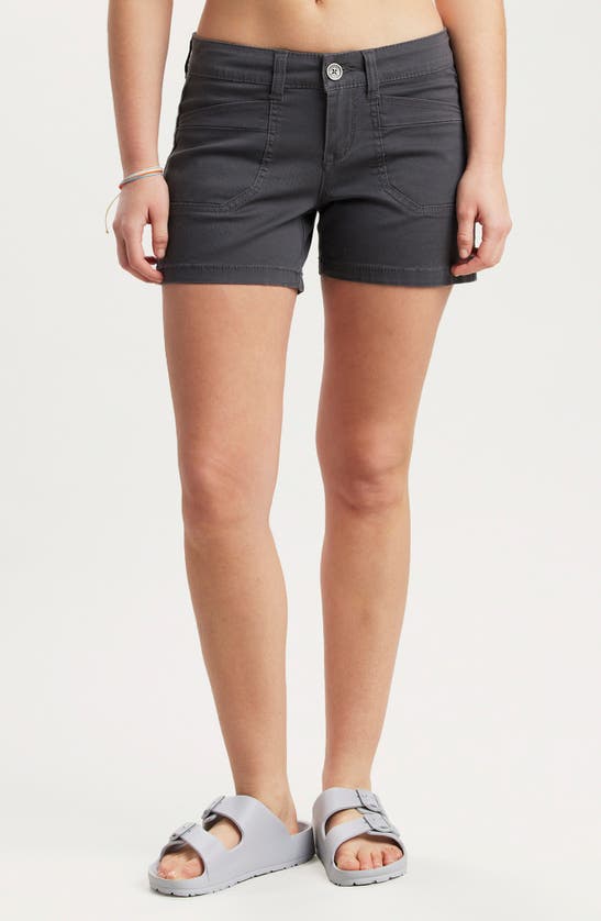 Shop Unionbay Darcy Stretch Twill Shorts In Galaxy Grey