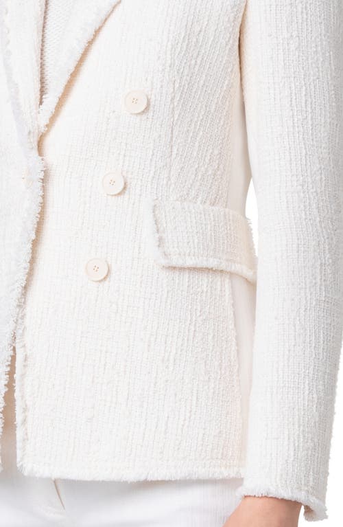 Akris Punto Tweed Blazer In Cream