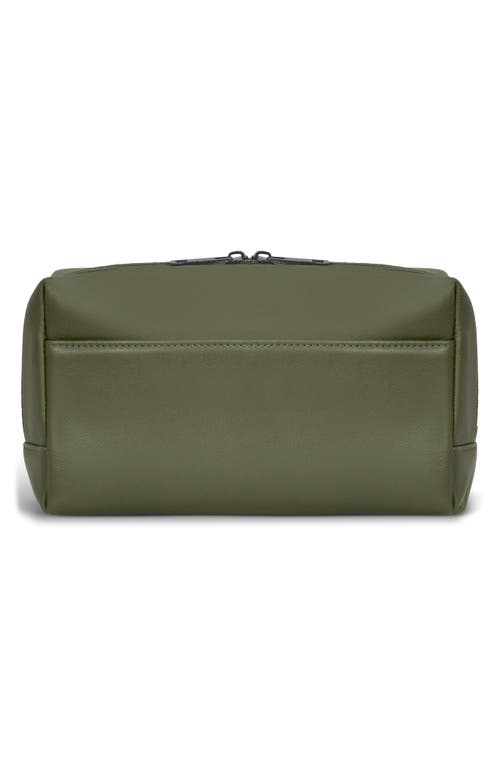 Champs Onyx Leather Dopp Kit In Khaki