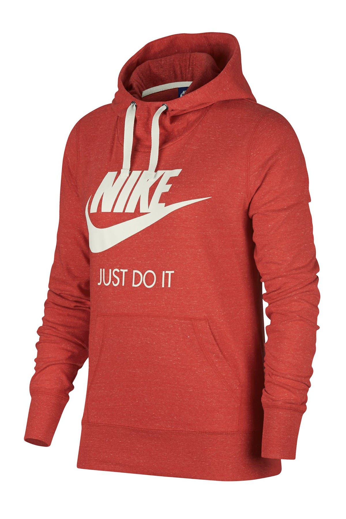 nike vintage front logo pullover hoodie