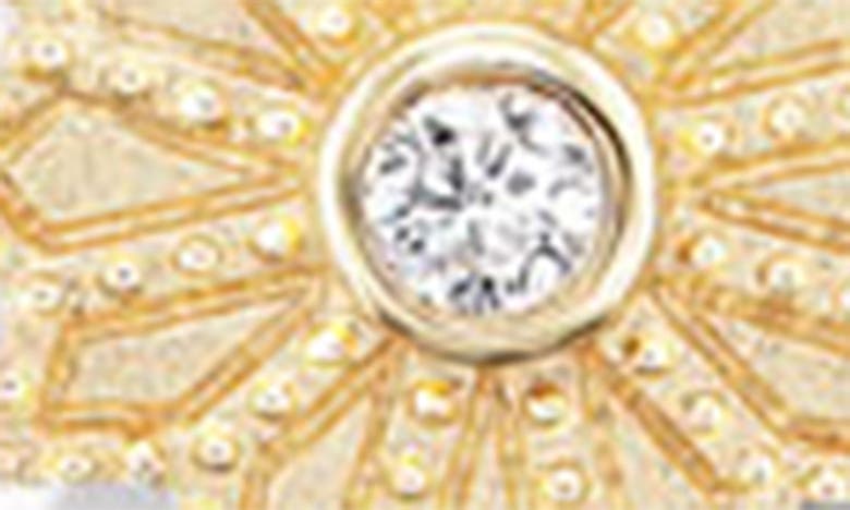 Shop Orly Marcel Sacred Flower Reversible Diamond & Emerald Station Bracelet In Gold