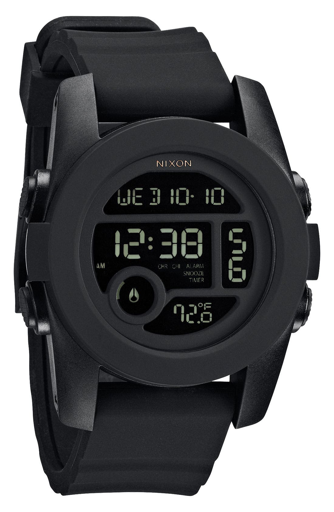 Nixon 'The Unit 40' Round Digital Watch, 40mm Nordstrom