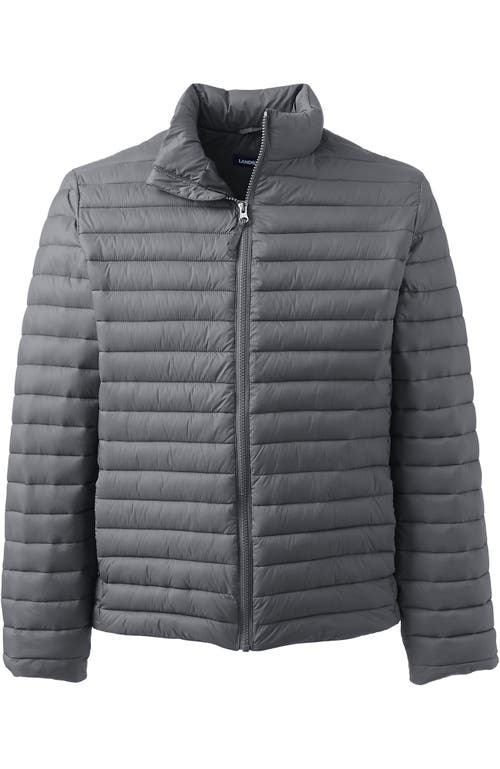 Lands' End School Uniform Thermoplume Jacket In Arctic Gray