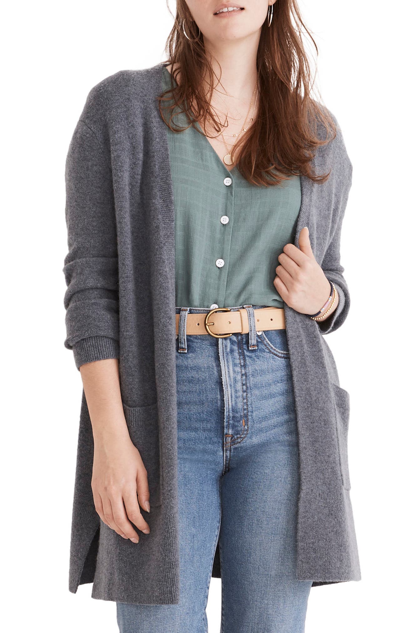 L/XL/1X-2X-3X NEW Plus Size 3/4 Sleeve Button Cardigan Sweater Cotton Blend 