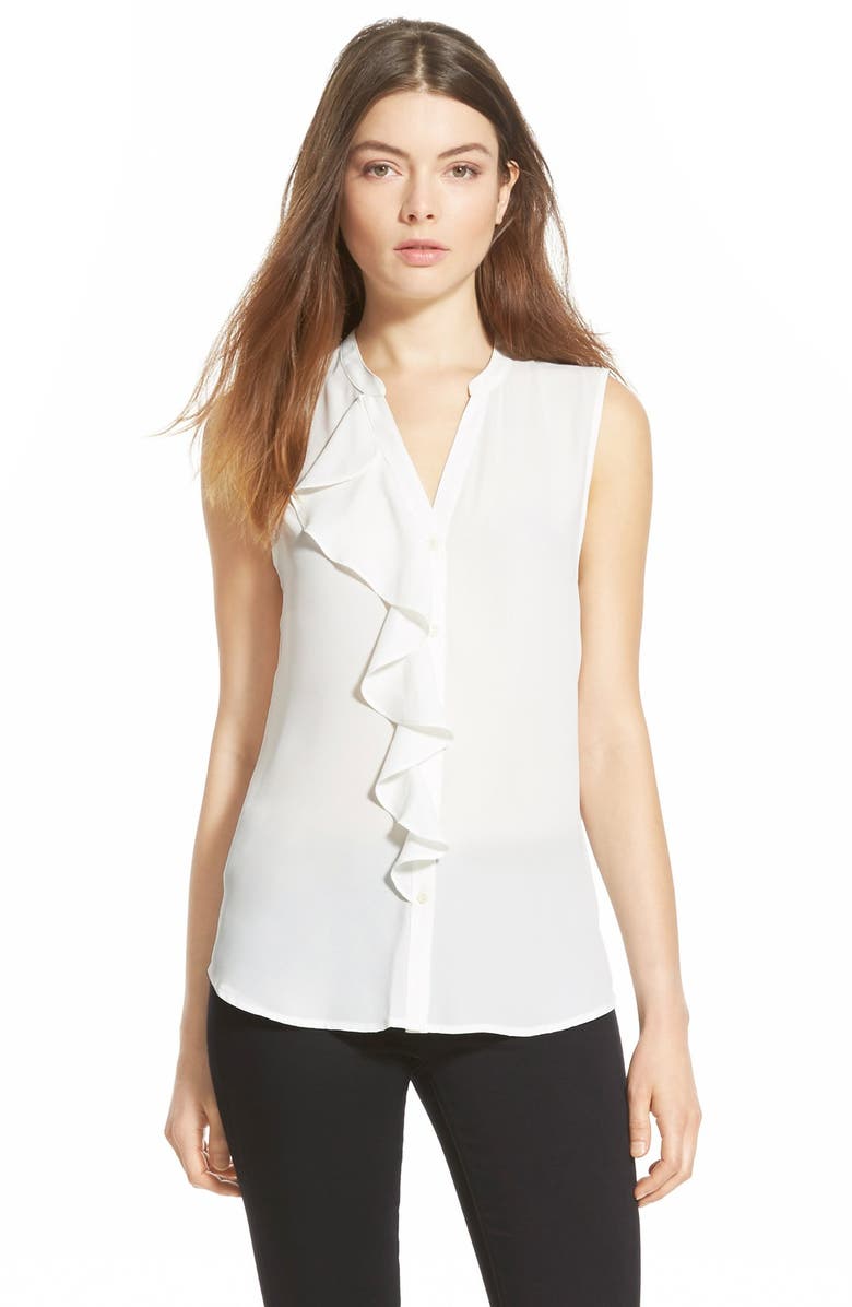 Chelsea28 Sleeveless Ruffle Front Top | Nordstrom