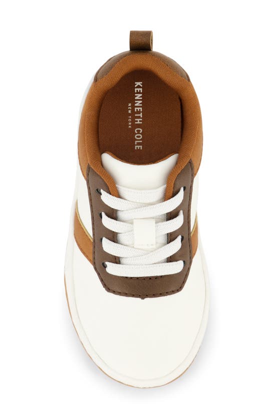 Kenneth Cole Kids' Cyril Braxton Sneaker In Brown Multi