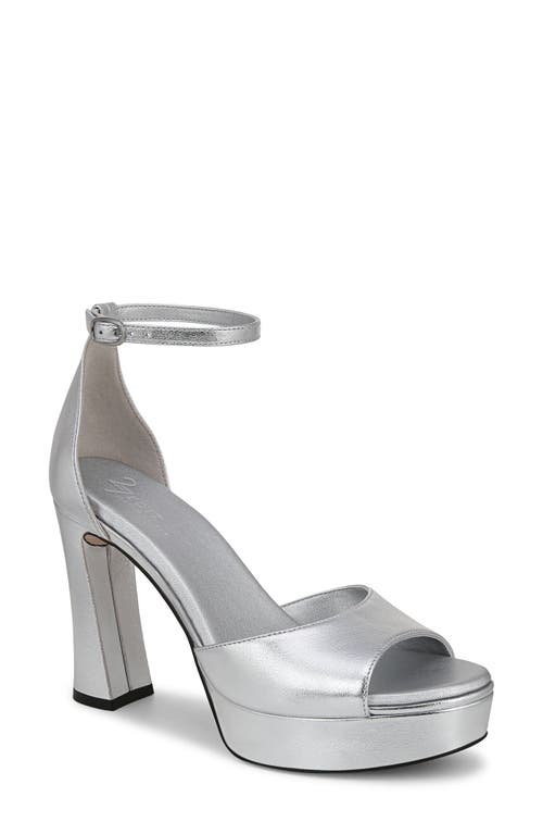 27 EDIT Naturalizer Delphie Ankle Strap Platform Sandal Silver at