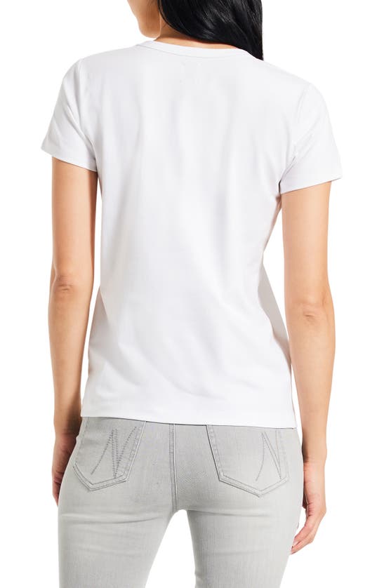 Shop Nic + Zoe Nic+zoe Perfect Crewneck T-shirt In Paper White