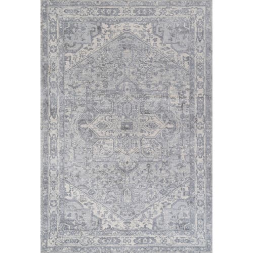Jonathan Y Modern Persian Vintage Medallion Area Rug In Light Gray/ivory