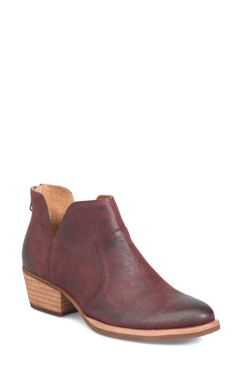 Kork-Ease Skye Bootie in Dark Red Distressed