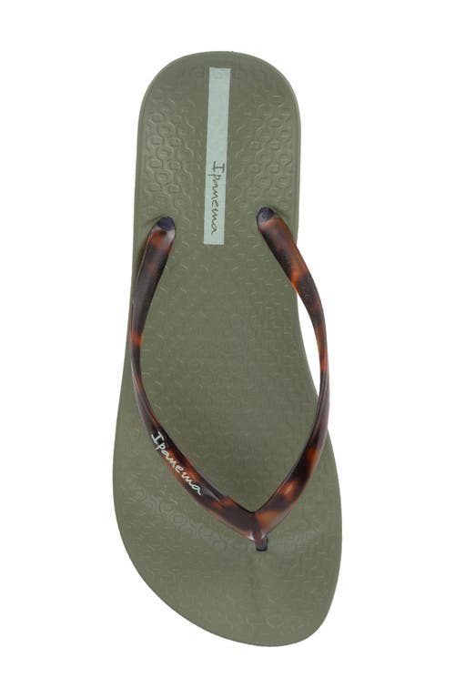 Ipanema Ana Flip Flop In Green/clear