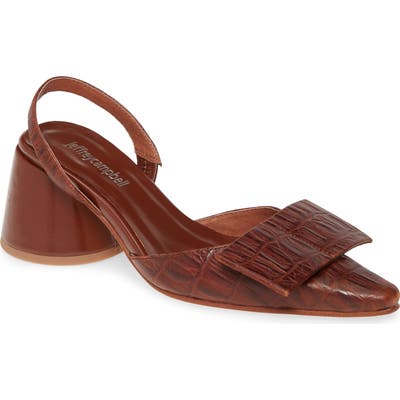 Jeffrey Campbell Kari Bow Slingback Pump, Brown