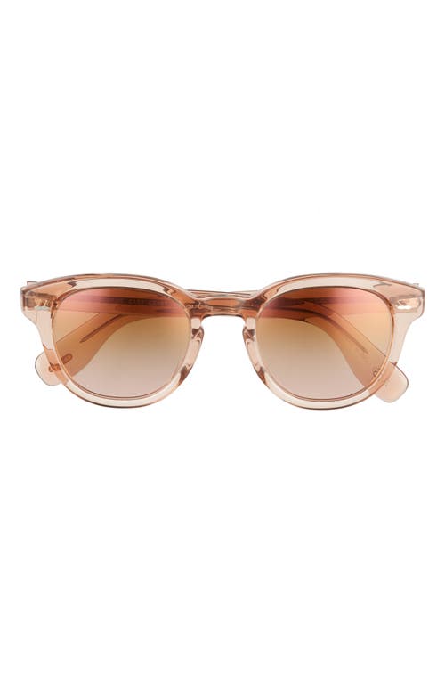 Oliver Peoples 50mm Round Sunglasses in Pink at Nordstrom