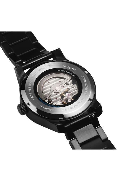Mvmt Men's Classic Ii Automatic Ionic Plated Black Steel Watch 42mm In Black