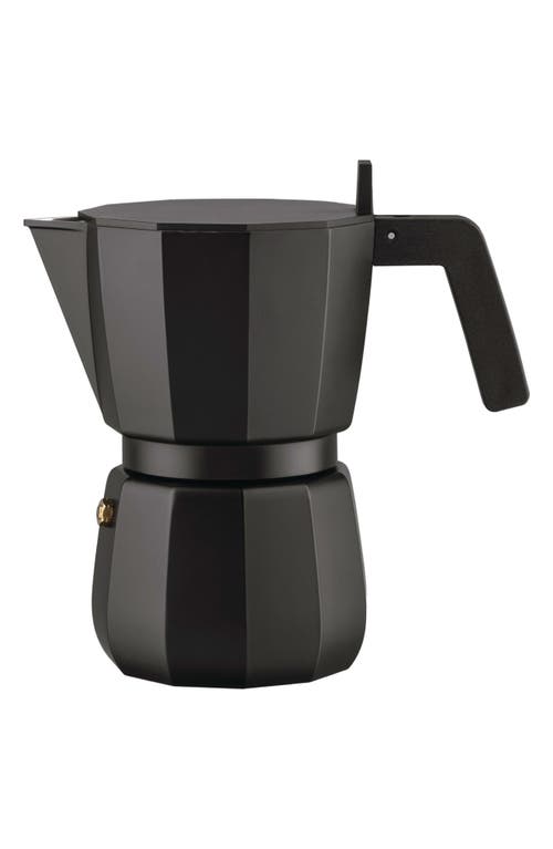 Alessi Moka Espresso Coffee Maker In Black