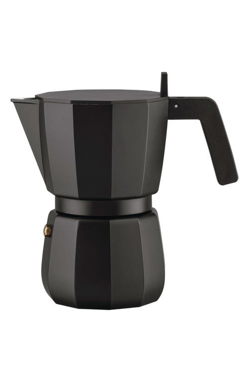 Shop Alessi Moka Espresso Coffee Maker In Black