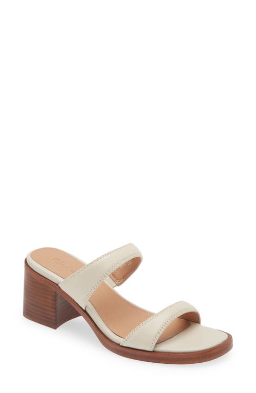 Madewell The Saige Double Strap Sandal in Pale Oyster