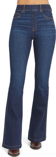 SPANX Jeggings Blue Pull On Skinny Jeans Stretch Cotton Blend Size Large