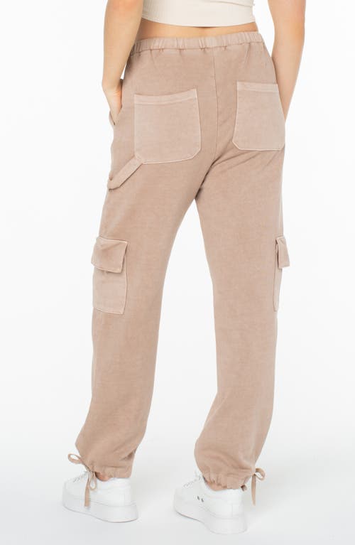 Roxy Double Up Cargo Joggers In Warm Taupe