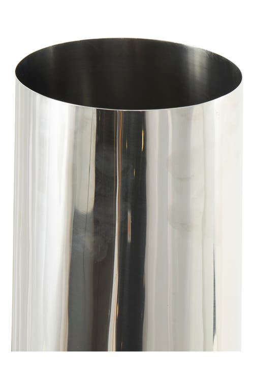 Vivian Lune Home Stainless Steel Vase In Silver