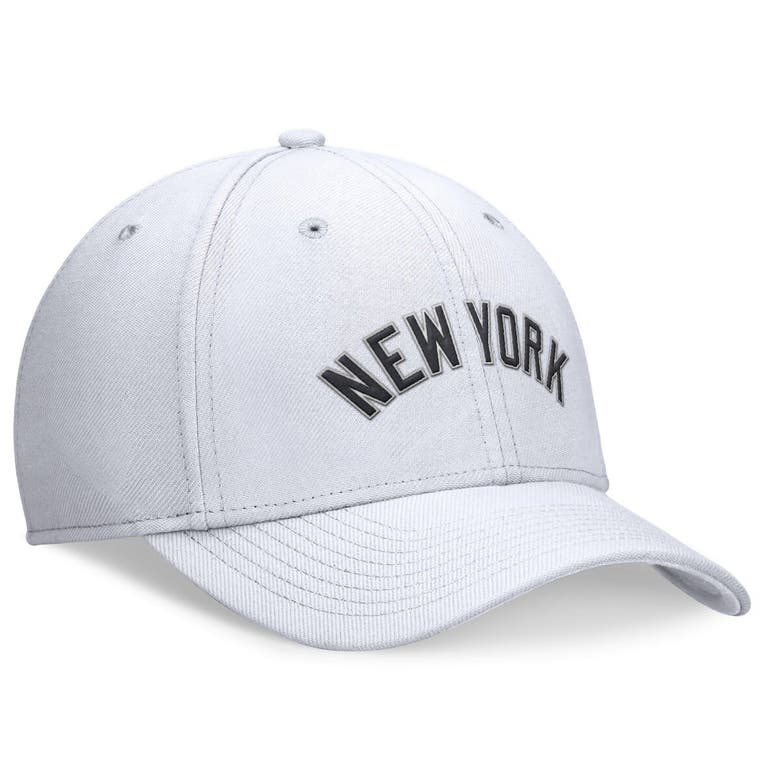 Shop Nike White New York Yankees Evergreen Performance Flex Hat