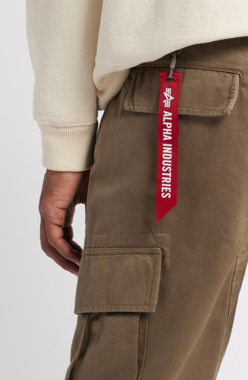 Shop Alpha Industries Acu Straight Leg Cargo Pants In Coyote Brown