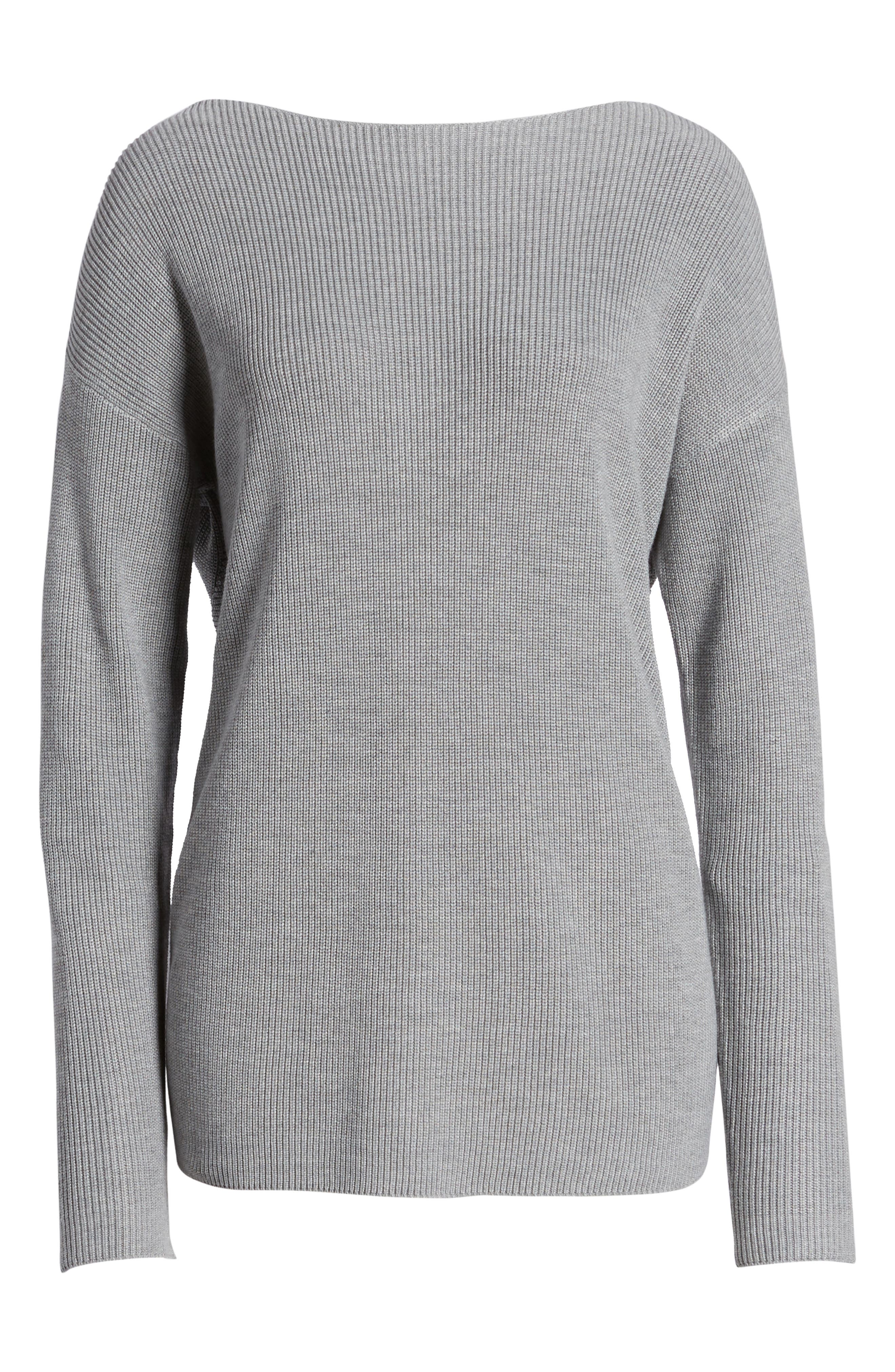 halogen twist back sweater