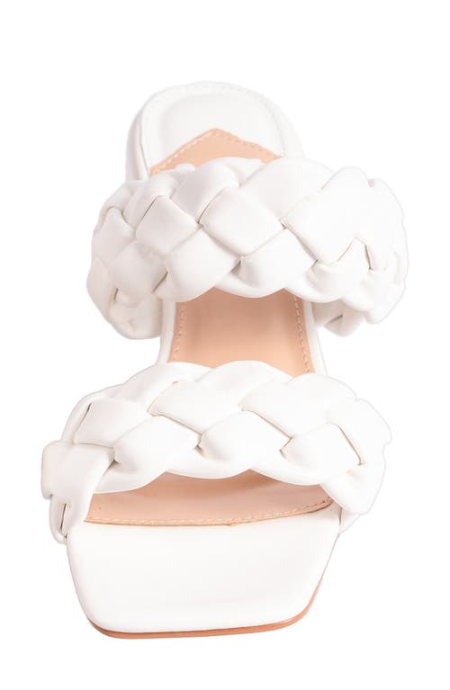 Ninety Union Twist Slide Sandal In White