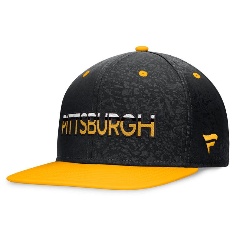 Shop Fanatics Branded Black/gold Pittsburgh Penguins Authentic Pro Alternate Jersey Snapback Hat