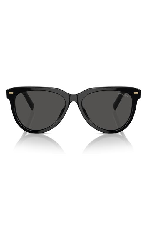 Miu Miu 12zs Sole16k5s0 In Black/dark Grey