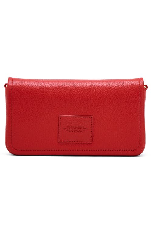 Marc Jacobs The Mini Grained Leather Crossbody Bag In True Red