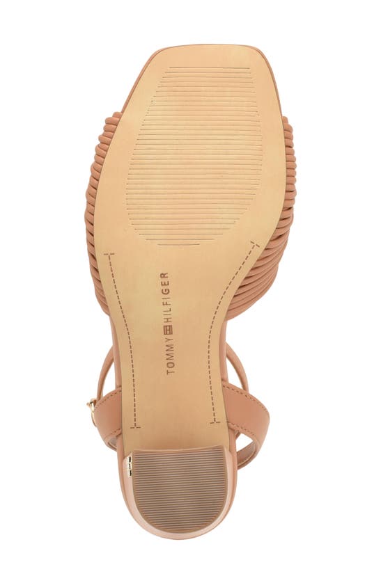 Tommy Hilfiger Women's Sarifina Knotted Block Heel Sandals In Brown