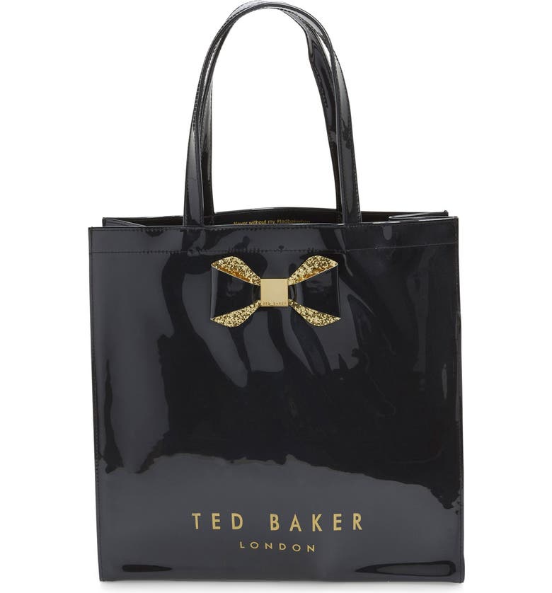 Ted Baker London 'Large Glitter Bow Icon' Tote | Nordstrom