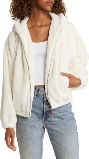 Thread & Supply Faux Fur Zip-Up Hooded Jacket | Nordstrom