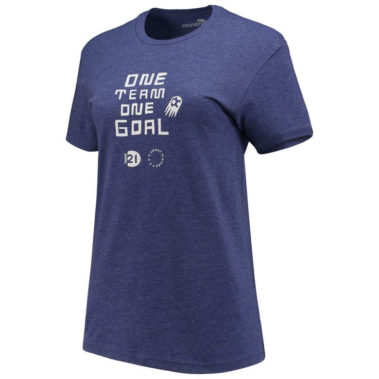 ROUND21 ROUND21 CRYSTAL DUNN NAVY USWNT ONE TEAM ONE GOAL T-SHIRT